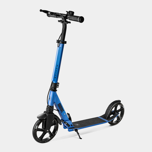 Trottinette Pliable Adulte/enfant - Frein à Main, Hauteur Réglable (93-107cm), Charge Max 100kg, Roues PU 20cm - Pour La Ville